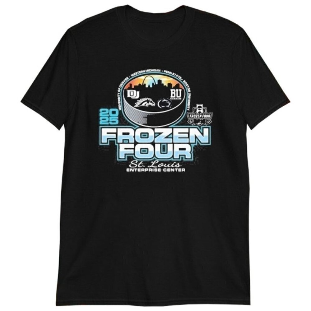 PSU Hockey 2025 Frozen Four Championship Shirt  Vintage College Hockey Tee